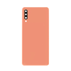 Back Glass with Camera Lens and Adhesive for Galaxy A70 (A705 / 2019) (NO LOGO) (CORAL)