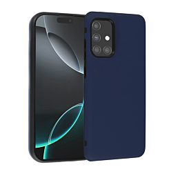 Full Cover New Design Silicone Case - NAVY BLUE for Galaxy A71 4G (Only Ground Shipping)