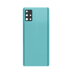 Back Glass with Camera Lens and Adhesive for Galaxy A71 (A715 / 2020) (NO LOGO) (PRISM CRUSH BLUE)
