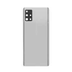 Back Glass with Camera Lens and Adhesive for Galaxy A71 (A715 / 2020) (NO LOGO) (PRISM CRUSH SILVER)