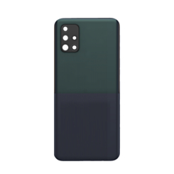 Back Glass with Camera Lens and Adhesive for Galaxy A71 5G (A716 / 2020) (NO LOGO) (PRISM CUBE BLACK)