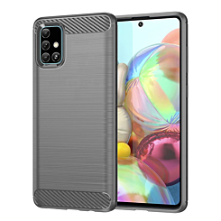 Flexible TPU Rubber Case - GRAY for Galaxy A71 UW (Only Ground Shipping)