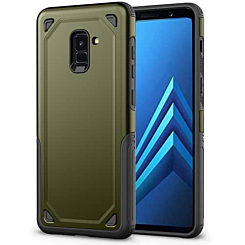 Armor Dual Layer Impact Shockproof Cover-DARK GREEN for Galaxy A8 Plus 2022 (Only Ground Shipping)