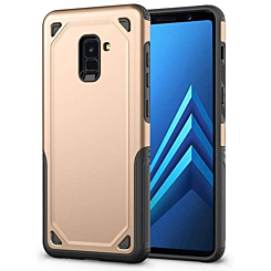 Armor Dual Layer Impact Shockproof Cover -GOLD for Galaxy A8 Plus 2019 (Only Ground Shipping)
