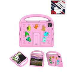 Shockproof Handle Case with Charms (PINK) for iPad Air 4 / Air 5 / Air 6 (Only Ground Shipping)