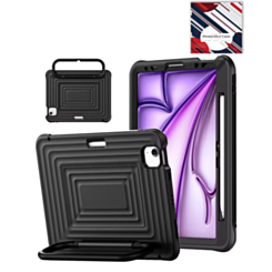 SoftShield Tablet Case with Handle Stand (BLACK) for iPad Air 4 / Air 5 / Pro 11 (1st / 2nd / 3rd / 4th) (Only Ground Shipping)