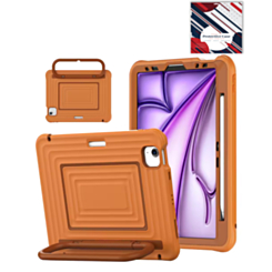 SoftShield Tablet Case with Handle Stand (BROWN) for iPad Air 4 / Air 5 / Pro 11 (1st / 2nd / 3rd / 4th) (Only Ground Shipping)