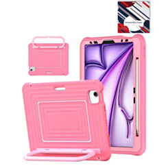SoftShield Tablet Case with Handle Stand (PINK) for iPad Air 4 / Air 5 / Pro 11 (1st / 2nd / 3rd / 4th) (Only Ground Shipping)