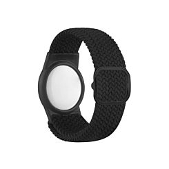 Airtag Wristband Nylon Watch Band - BLACK (Only Ground Shipping)