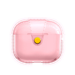 Soft Silicone Transparent Case (PINK) for AirPods 1/2 (Only Ground Shipping)