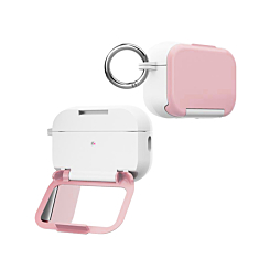Creative Makeup Mirror Stand Holder Case - PINK for Airpods 4th Gen (Only Ground Shipping)