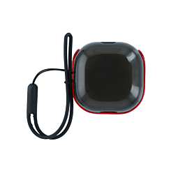 Galaxy Buds Pro / Buds 2 Pro / Buds 2 / Buds FE / Buds Live Transparent Case - BLACK & RED (Only Ground Shipping)