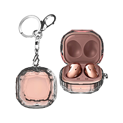 Galaxy Buds Pro / Buds 2 Pro / Buds 2 / Buds FE / Buds Live Transparent Plating Case (CLEAR) with Keychain (Only Ground Shipping)