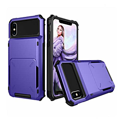 Credit Card Pocket Case - PURPLE for iPhone XR (Only Ground Shipping)