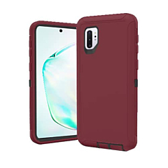 Heavy Duty Case for Galaxy Note 10 (MAROON) (Only Ground Shipping)
