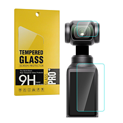 Clear Tempered Glass for DJI Osmo Pocket 3 (2.5D / 2 Piece Set)