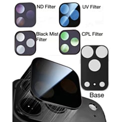 Magnetic Phone Camera Filter Kit with ND UV CPL Black Mist Filters for iPhone 17 Pro Max (BLACK) (Only Ground Shipping)