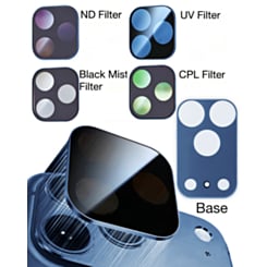 Magnetic Phone Camera Filter Kit with ND UV CPL Black Mist Filters for iPhone 17 Pro Max (DEEP BLUE) (Only Ground Shipping)
