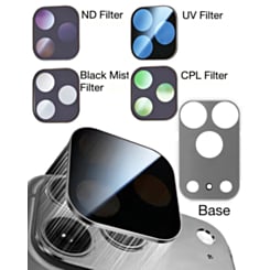 Magnetic Phone Camera Filter Kit with ND UV CPL Black Mist Filters for iPhone 17 Pro Max (GRAY) (Only Ground Shipping)