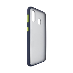 Hard PC Rear / Soft TPU Colorful Border Case - Style 8 for Galaxy A20E (Only Ground Shipping)