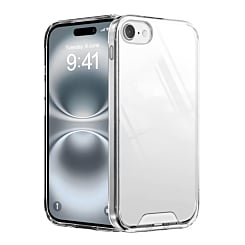 Hard Clear Case with Metal Button - CLEAR for iPhone 7 (Only Ground Shipping)