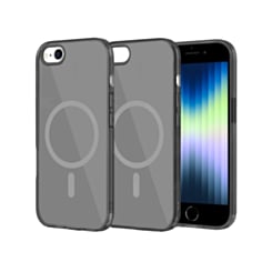 Transparent Magnetic Shockproof Case -BLACK for iPhone 6 / 6S / 7G / 8G / SE (Only Ground Shipping)