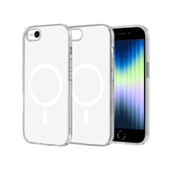 Transparent Magnetic Shockproof Case - WHITE for iPhone 6 / 6S / 7G / 8G / SE (Only Ground Shipping)