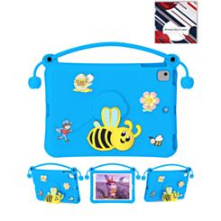 Kids Shockproof Tablet Case with Bee Handle Stand (NAVY BLUE) for iPad 5 (2017) / iPad 6 (2018) / Air 1 / Air 2 / Pro 9.7 (Only Ground Shipping)