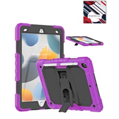 Heavy Duty Shockproof Tablet Case with Kickstand (PURPLE) for iPad 10.2" (7th / 8th / 9th) / Air 3 / Pro 10.5 (Only Ground Shipping)