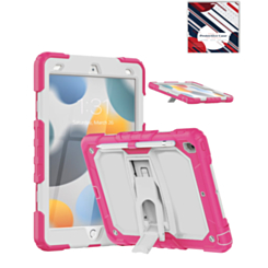 Heavy Duty Shockproof Tablet Case with Kickstand (HOT PINK) for iPad 10.2" (7th / 8th / 9th) / Air 3 / Pro 10.5 (Only Ground Shipping)