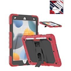Heavy Duty Shockproof Tablet Case with Kickstand (RED) for iPad 10.2" (7th / 8th / 9th) / Air 3 / Pro 10.5 (Only Ground Shipping)