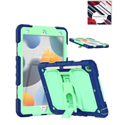 Heavy Duty Shockproof Tablet Case with Kickstand (NAVY BLUE & GREEN) for iPad 10.2" (7th / 8th / 9th) / Air 3 / Pro 10.5 (Only Ground Shipping)