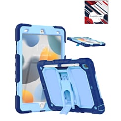 Heavy Duty Shockproof Tablet Case with Kickstand (NAVY BLUE & LIGHT BLUE) for iPad 10.2" (7th / 8th / 9th) / Air 3 / Pro 10.5 (Only Ground Shipping)