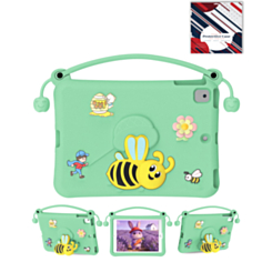 Kids Shockproof Tablet Case with Bee Handle Stand (LIGHT CYAN) for iPad 10.2" (7th / 8th / 9th) / Air 3 / Pro 10.5 (Only Ground Shipping)