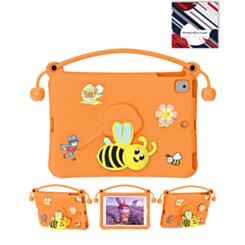 Kids Shockproof Tablet Case with Bee Handle Stand (ORANGE) for iPad 10.2" (7th / 8th / 9th) / Air 3 / Pro 10.5 (Only Ground Shipping)