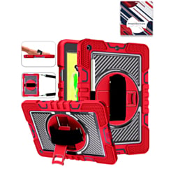 360 Rotating Hand Strap & Kickstand Case with Shoulder Strap (RED) for iPad 10.2" (7th / 8th / 9th) / Air 3 / Pro 10.5 (Only Ground Shipping)