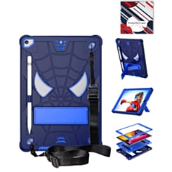 Rugged SpiderGrip Tablet Case with Kickstand & Shoulder Strap (NAVY BLUE) for iPad 10.2" (7th / 8th / 9th) / Air 3 / Pro 10.5 (Only Ground Shipping)