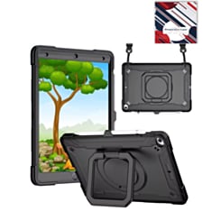 Full Body Protection Case with Square Kickstand (BLACK) for iPad 10.2" (7th / 8th / 9th) / Air 3 / Pro 10.5 (Only Ground Shipping)