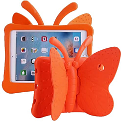 Butterfly Shockproof Kids Case - ORANGE for iPad Mini 1 / 2 / 3 / 4 / 5 (Only Ground Shipping)