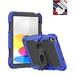 Heavy Duty Shockproof Tablet Case with Kickstand - BLUE for iPad 10 2022 (10.9") / iPad 11 (A16) (Only Ground Shipping)
