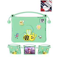 Kids Shockproof Tablet Case with Bee Handle Stand (LIGHT CYAN) for iPad 10 2022 (10.9") / iPad 11 (A16) (Only Ground Shipping)