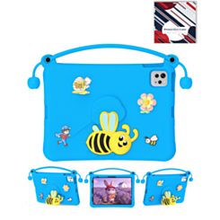 Kids Shockproof Tablet Case with Bee Handle Stand (BLUE) for iPad 10 2022 (10.9") / iPad 11 (A16) (Only Ground Shipping)