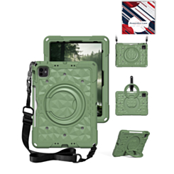 HaloRing 360 Tablet Case with Shoulder Strap (MATCHA GREEN) for iPad 10 2022 (10.9") / iPad 11 (A16) (Only Ground Shipping)