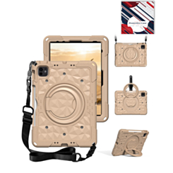 HaloRing 360 Tablet Case with Shoulder Strap (KHAKI) for iPad 10 2022 (10.9") / iPad 11 (A16) (Only Ground Shipping)