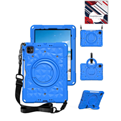 HaloRing 360 Tablet Case with Shoulder Strap (BLUE) for iPad 10 2022 (10.9") / iPad 11 (A16) (Only Ground Shipping)