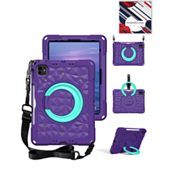 HaloRing 360 Tablet Case with Shoulder Strap (PURPLE) for iPad 10 2022 (10.9") / iPad 11 (A16) (Only Ground Shipping)