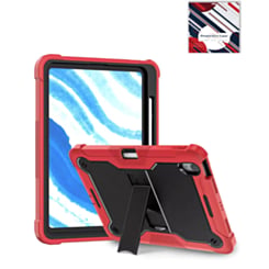 TriShield Tablet Case with Kickstand (RED) for iPad 10 2022 (10.9") / iPad 11 (A16) (Only Ground Shipping)