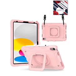 Full Body Protection Case with Square Kickstand (ROSE GOLD) for iPad 10.2" (7th / 8th / 9th) / Air 3 / Pro 10.5 (Only Ground Shipping)
