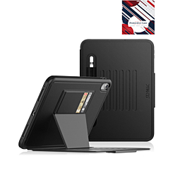 Shockproof Magnetic Multi-Angles Stand Case with Pen Holder - BLACK for iPad 10 2022 (10.9") / iPad 11 (A16) (Only Ground Shipping)