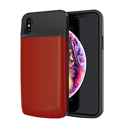 iPhone X/XS Slim Protective Battery Case (3200 mAh) (RED) (Only Ground Shipping)